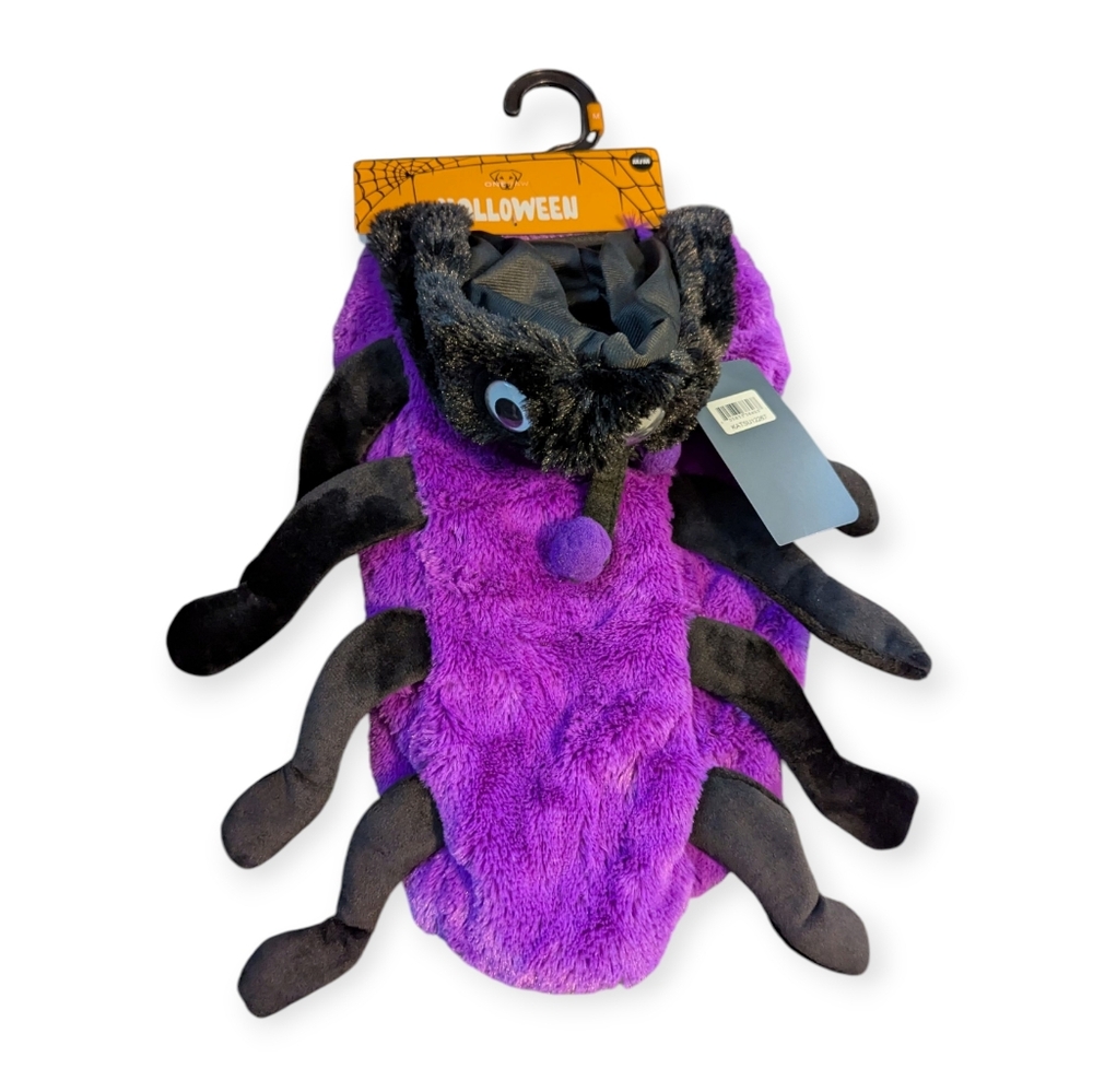 Purple and Black Spider Pet Dog Costume Medium